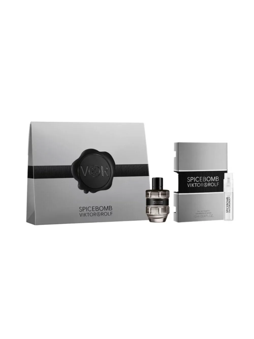 Viktor & Rolf Spicebomb EDT Duo Set,Mini 7ml & Sample Spray 1.2ml-2pc-BOXED-NEW